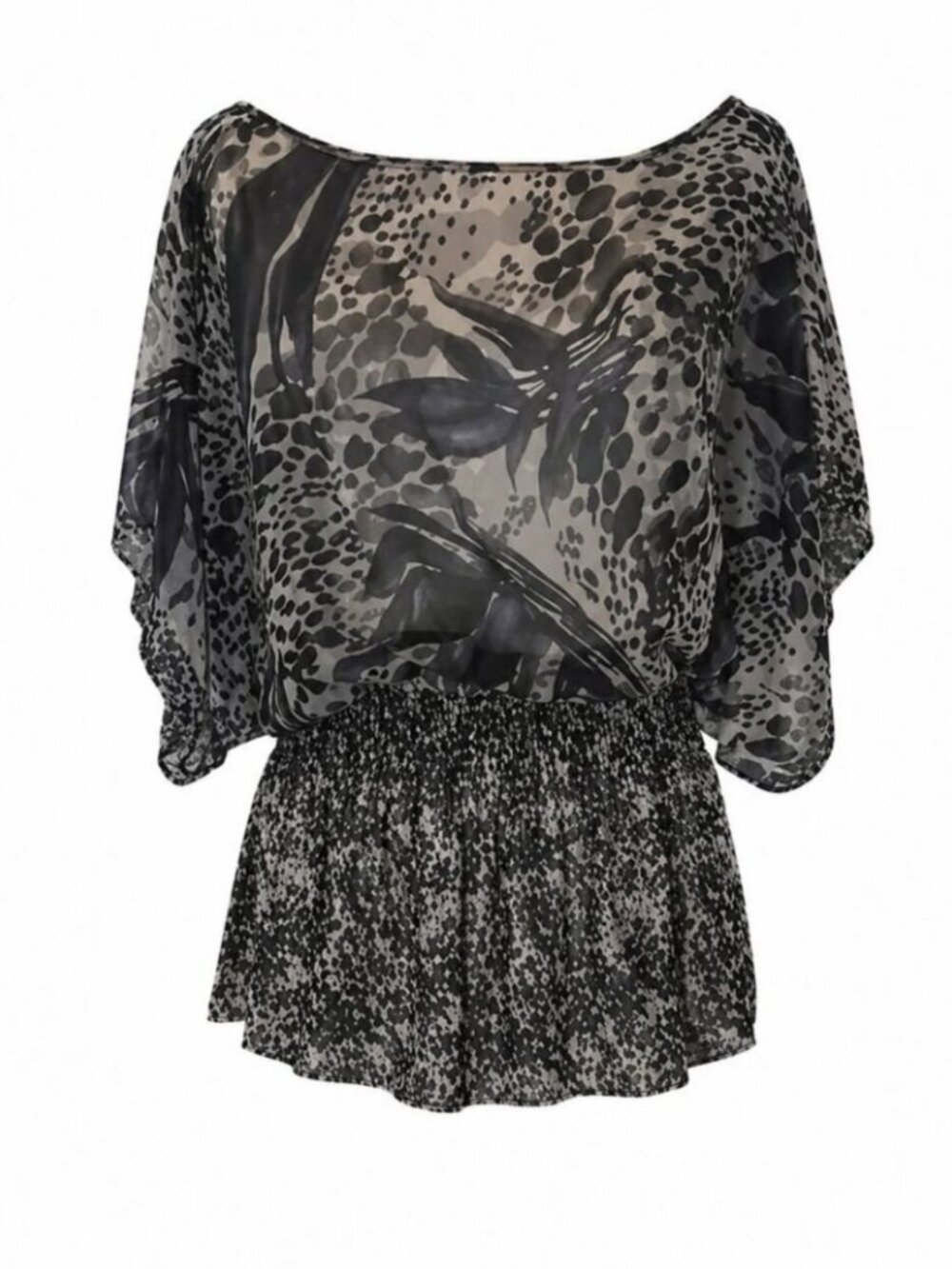 MILEY CYRUS & MAX AZRIA Printed Top